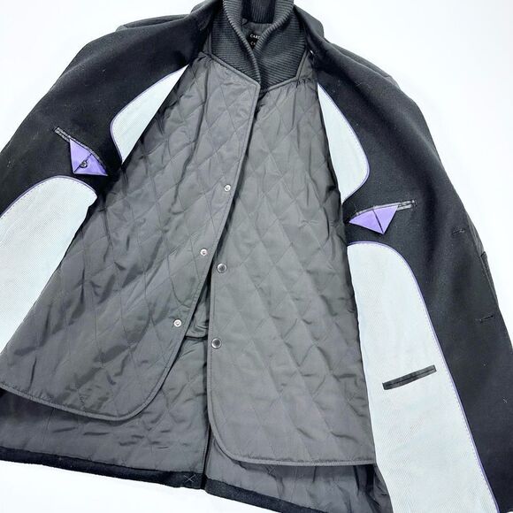 Cardinal of Canada black double layer cashmere wool sport coat jacket M - Picture 3 of 11